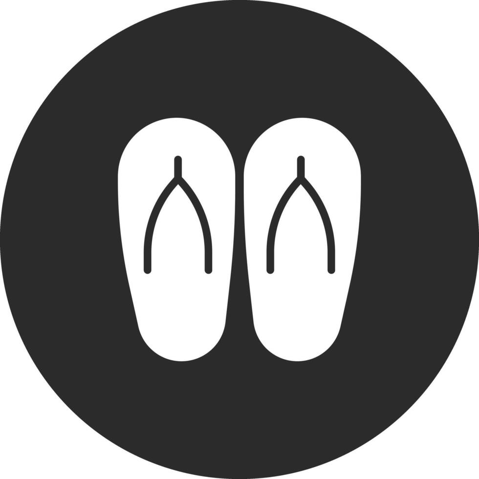 icono de vector de chanclas