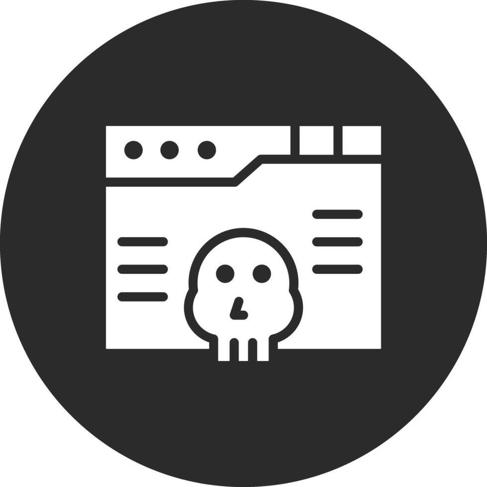 Browser Hacked Vector Icon