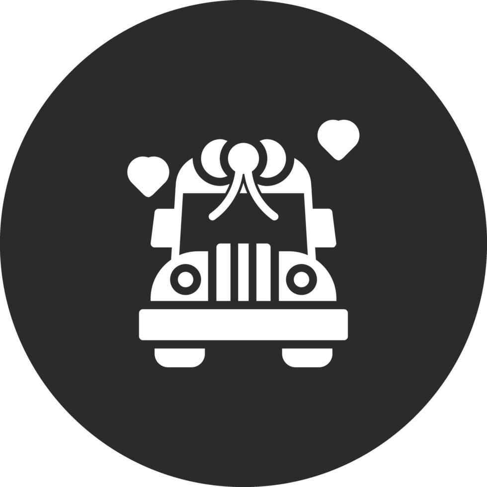 Wedding Car Vector Icon