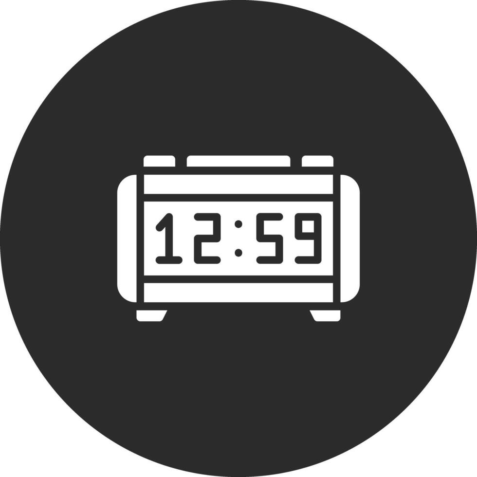 icono de vector de reloj digital