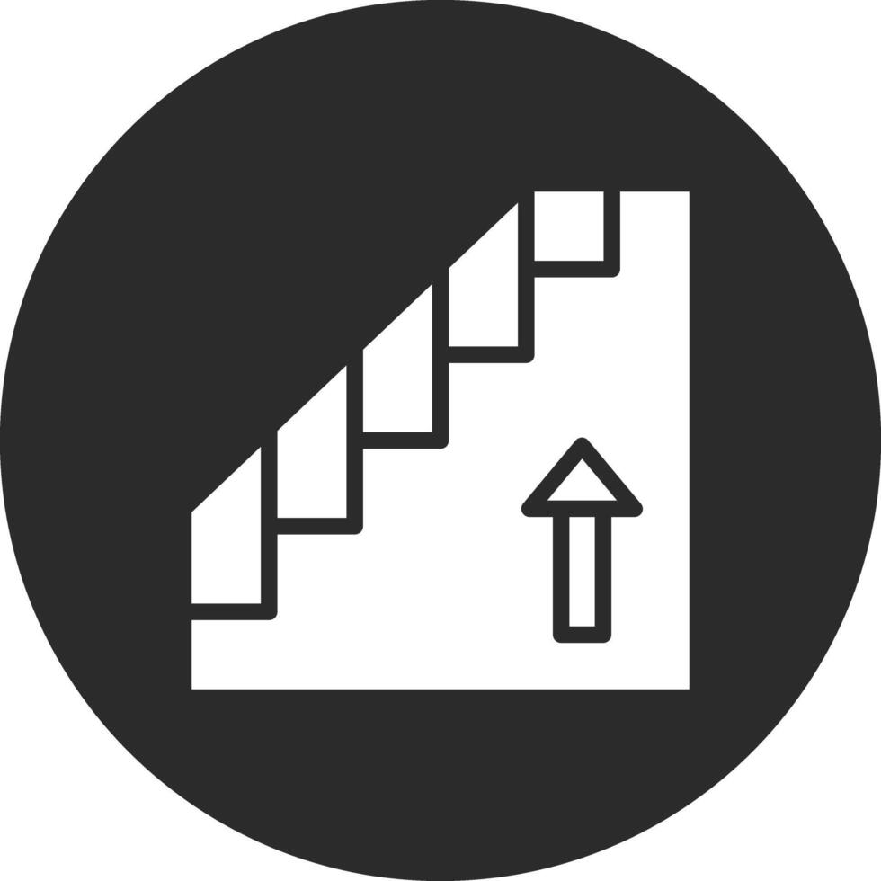 icono de vector de escaleras