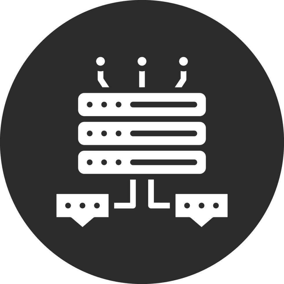 base de datos charla vector icono