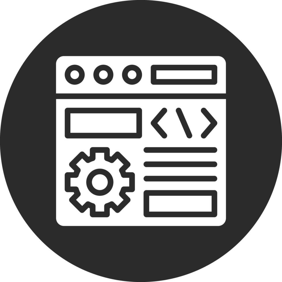 icono de vector de configuración del navegador