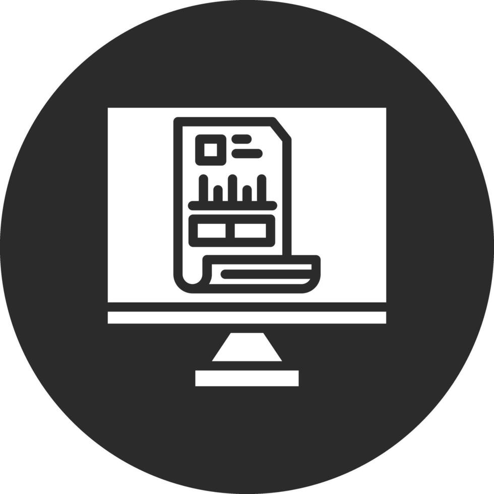 Online Invoice Vector Icon