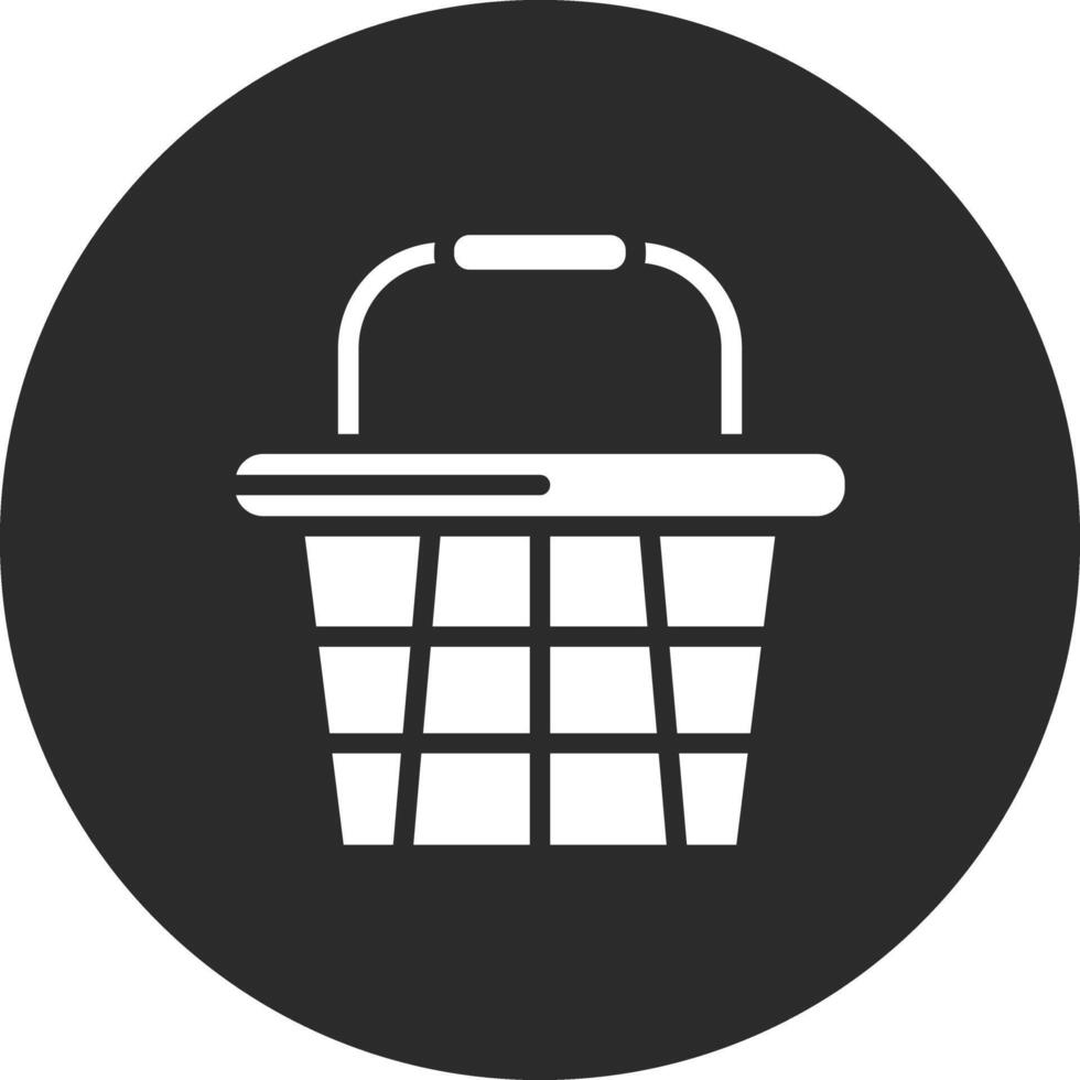 icono de vector de cesta de compras