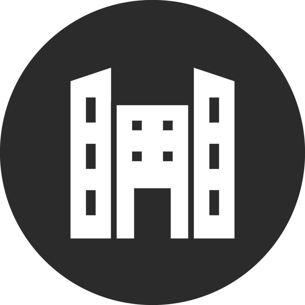 icono de vector de edificio de oficinas