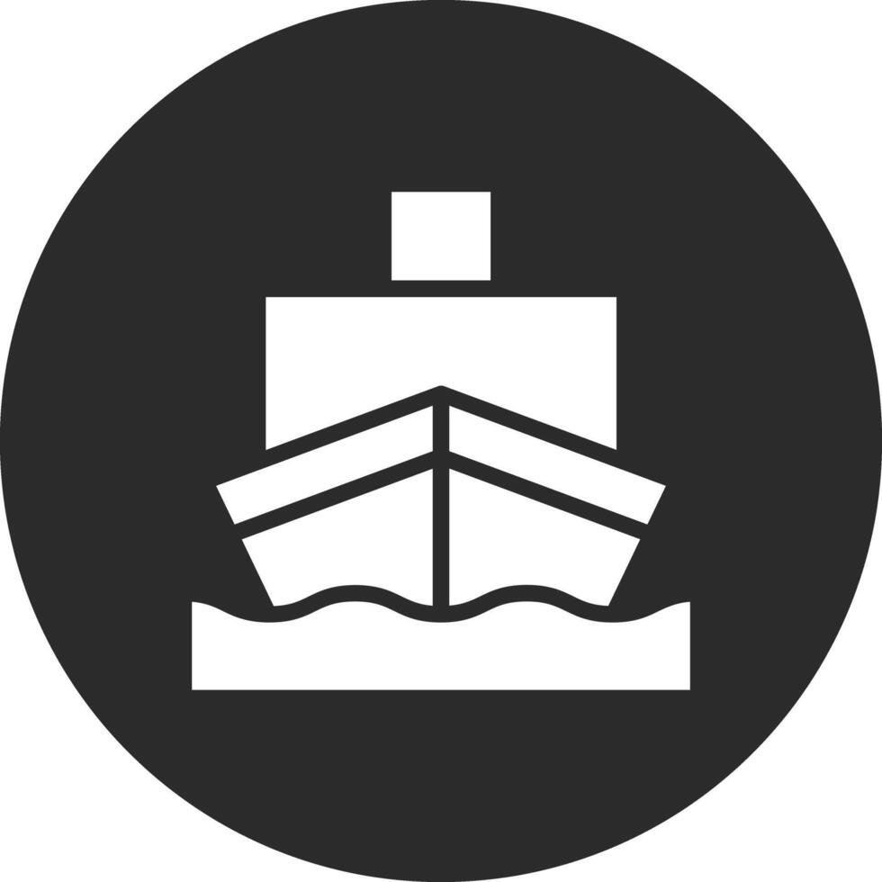 Cargo Ship Vector Icon