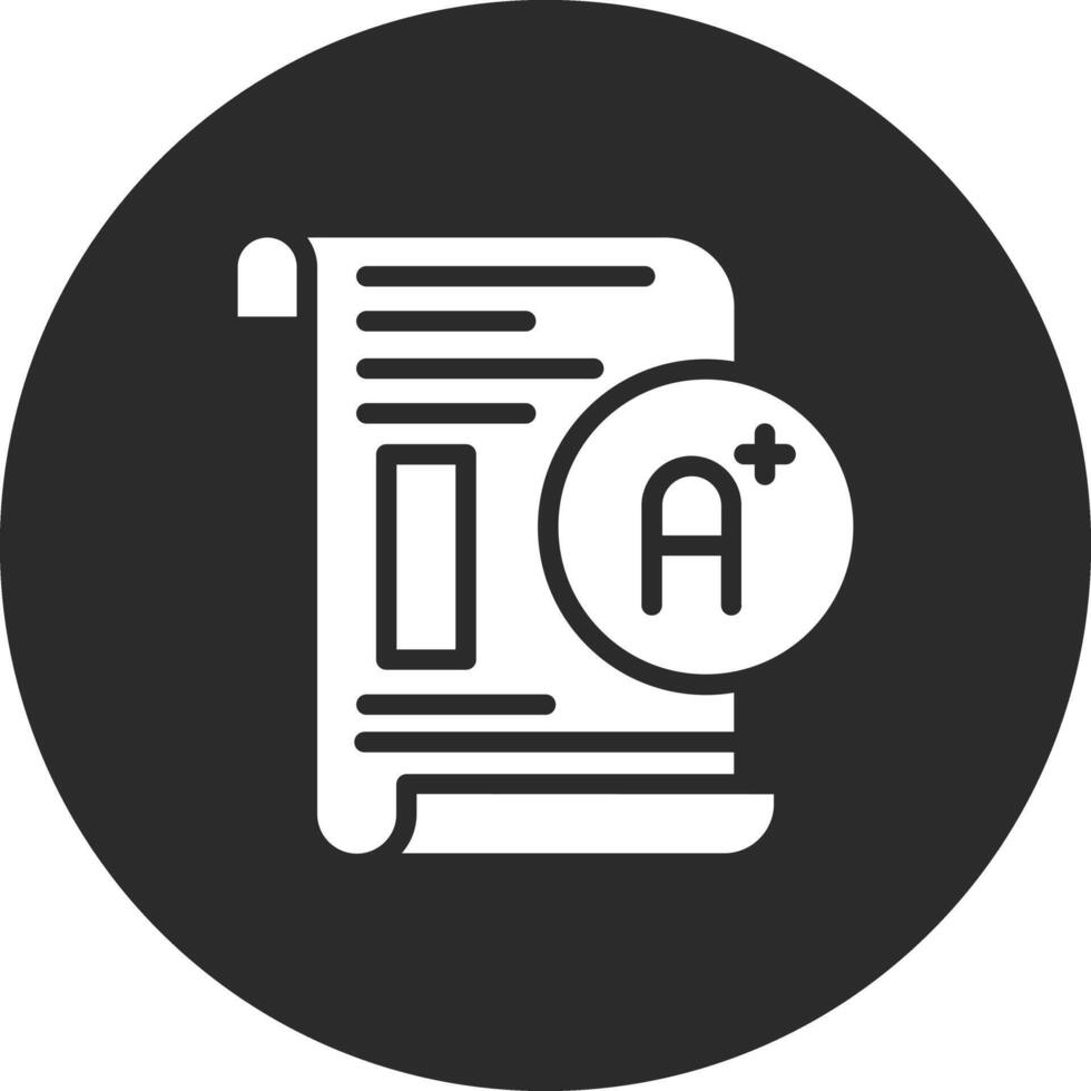 Report Card Vector Icon