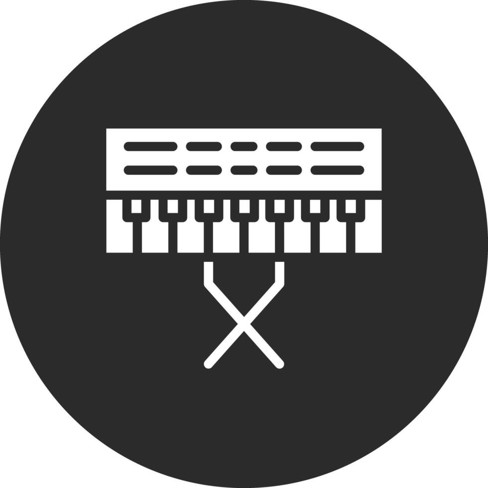 icono de vector de piano