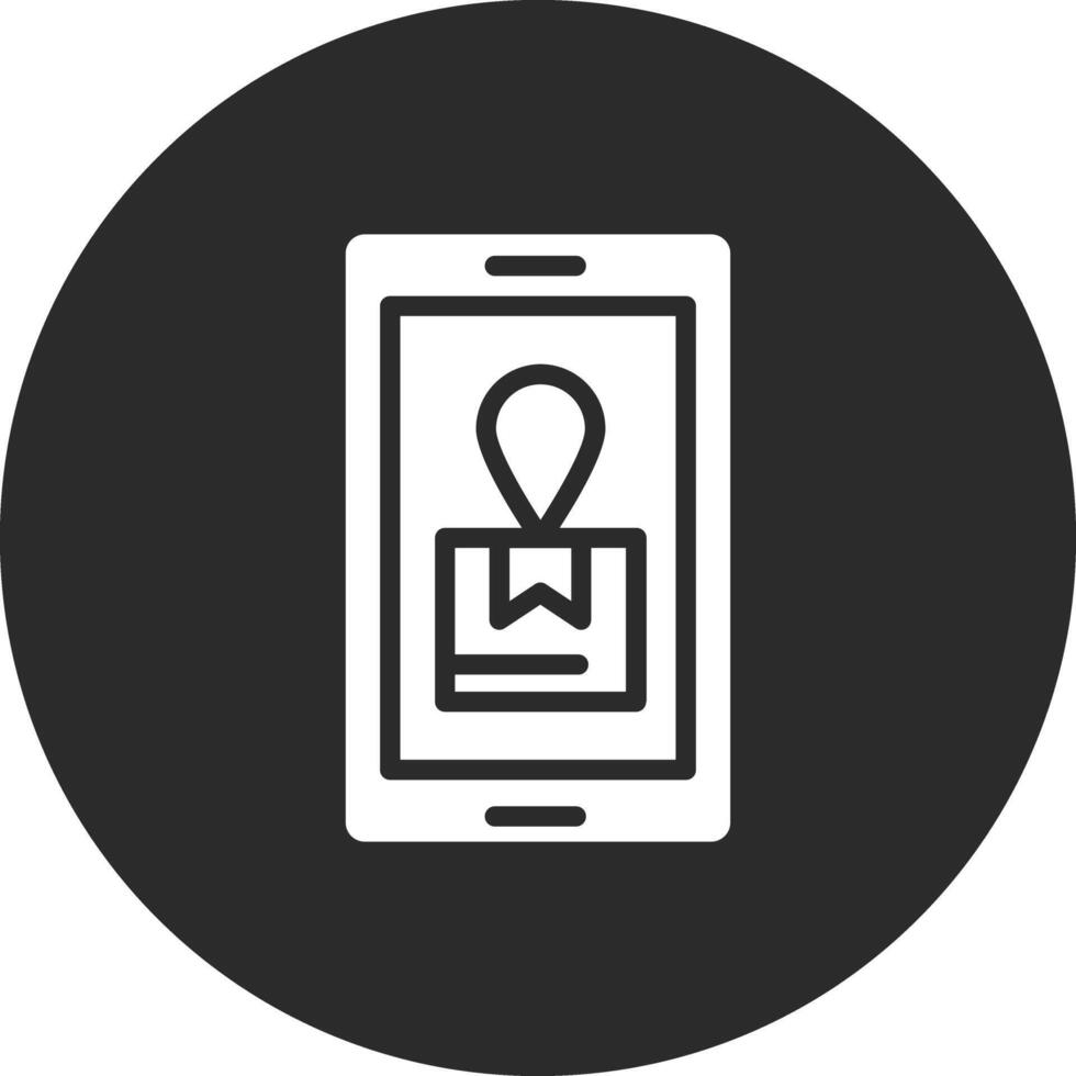 Mobile Shipment Tracking Vector Icon