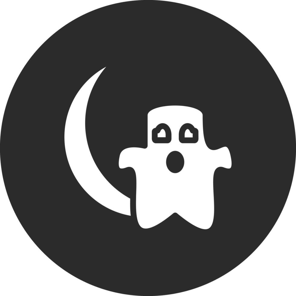 Halloween Moon Vector Icon