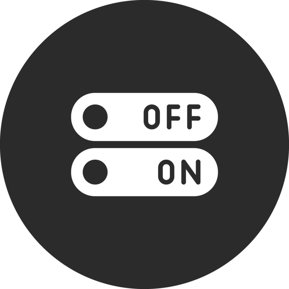 On Off Switch Vector Icon