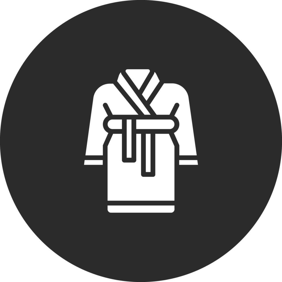 Bath Robe Vector Icon