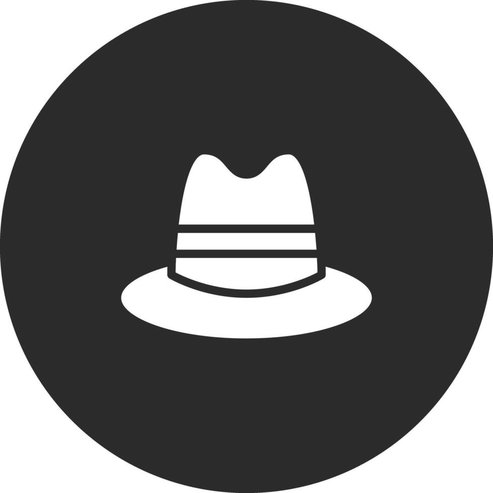 icono de vector de sombrero