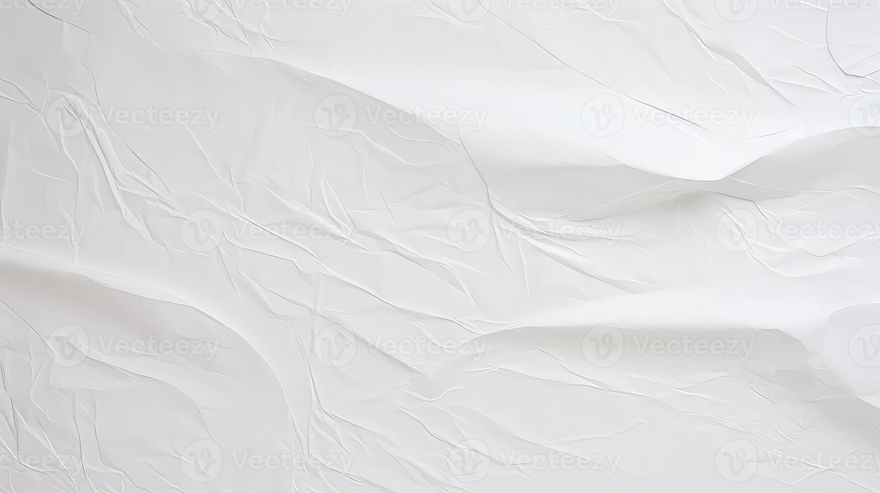 AI generated White crumpled paper texture background. Crumpled paper background. photo