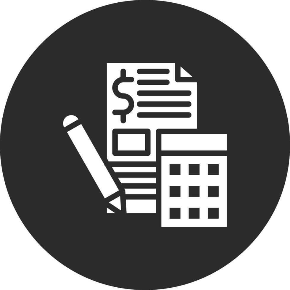 icono de vector de contabilidad