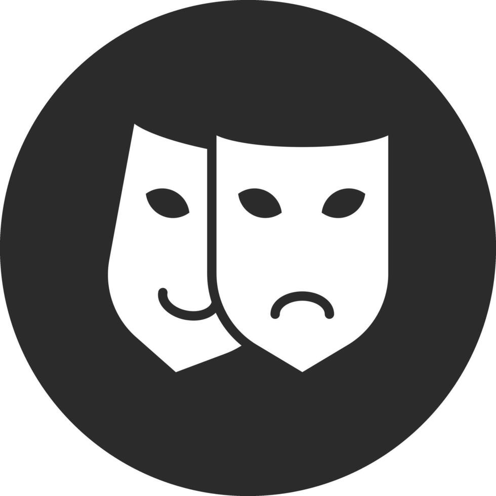 Theatre Mask Vector Icon