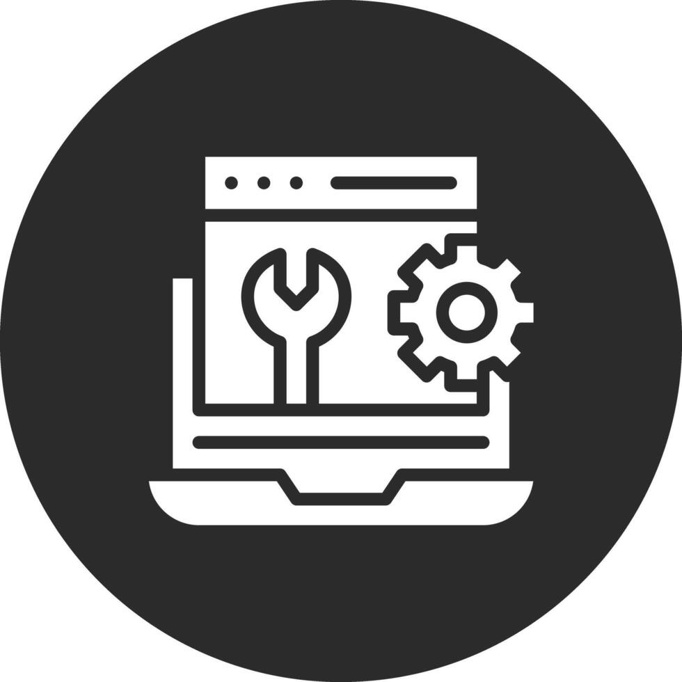 Web Maintenance Vector Icon