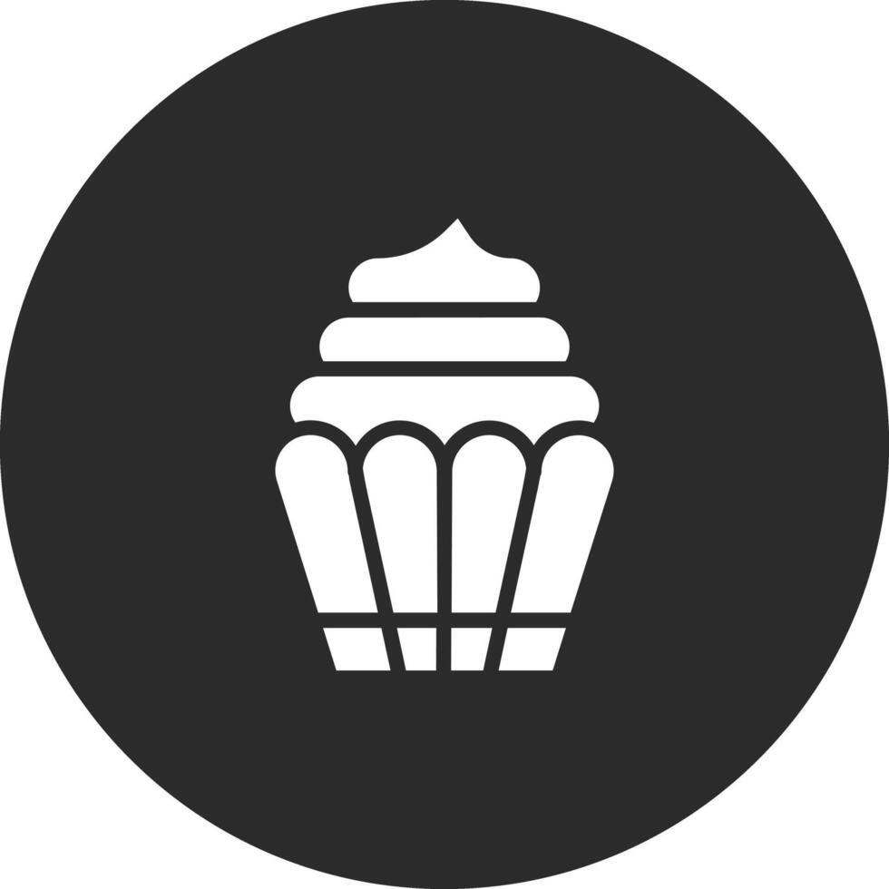 icono de vector de cupcake