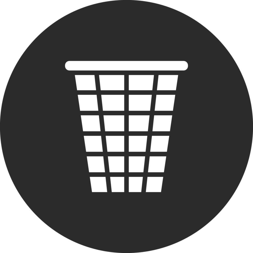 icono de vector de cubo de basura