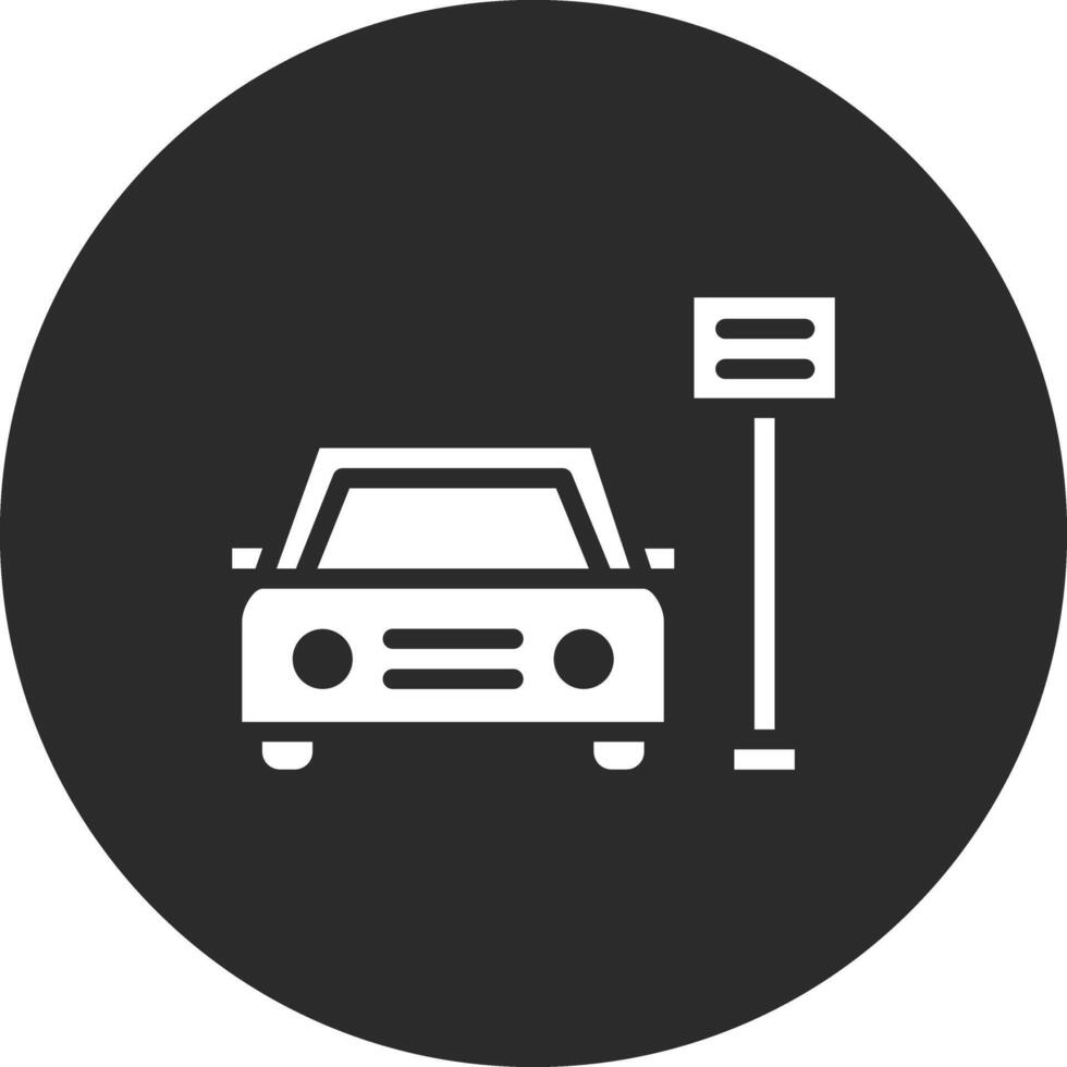 icono de vector de área de estacionamiento