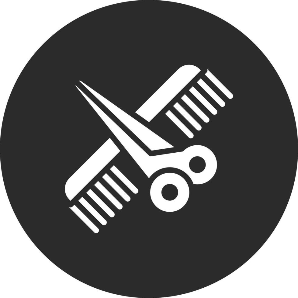 icono de vector de tienda de peluquero