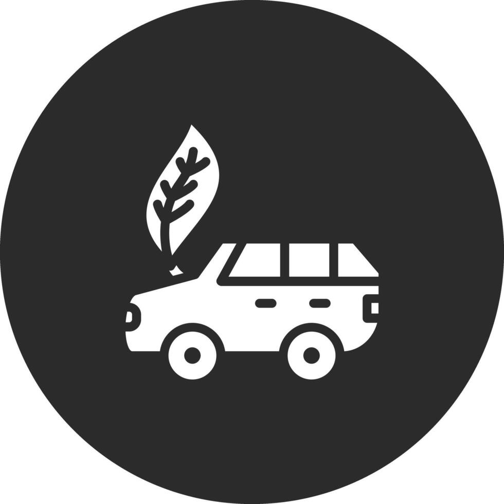 Eco Car Vector Icon