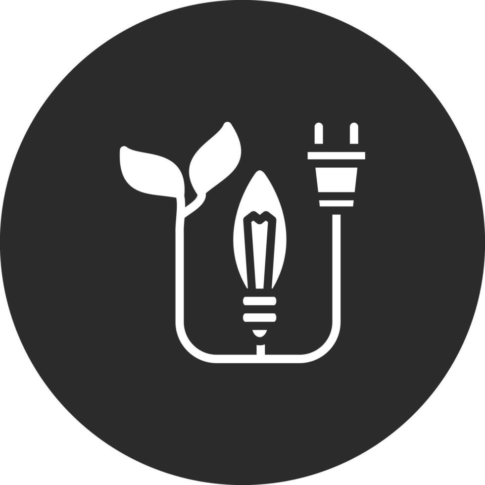 Eco Electricity Vector Icon