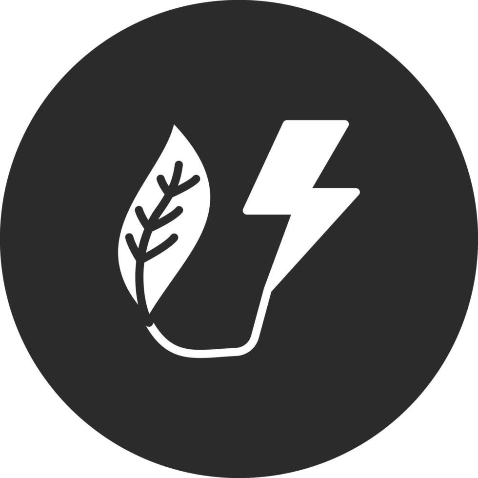 icono de vector de energía ecológica