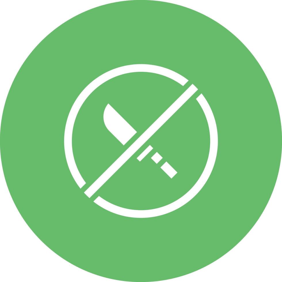 No Weapons Vector Icon