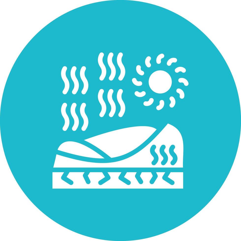 Desert Heat Vector Icon