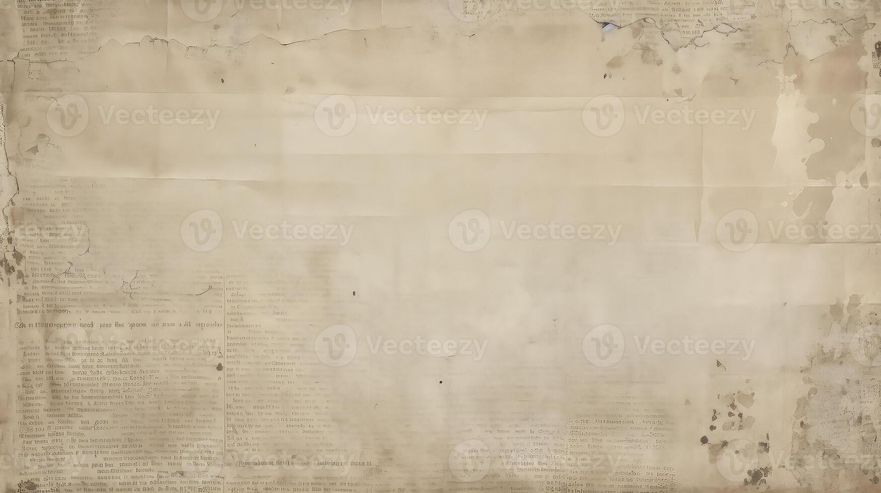 AI generated Vintage old paper background with copy space photo