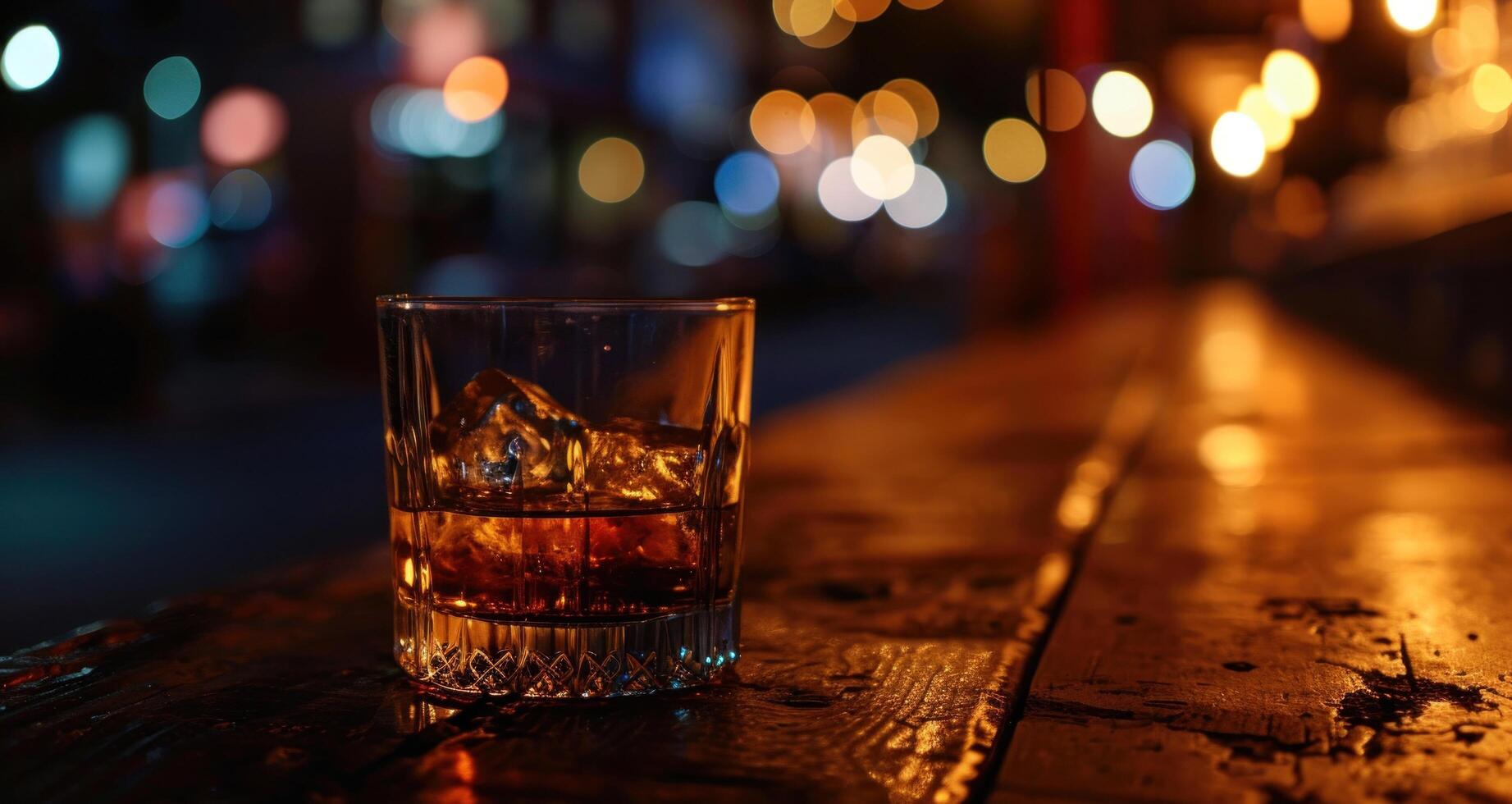 AI generated whiskey drinks at restaurants photo