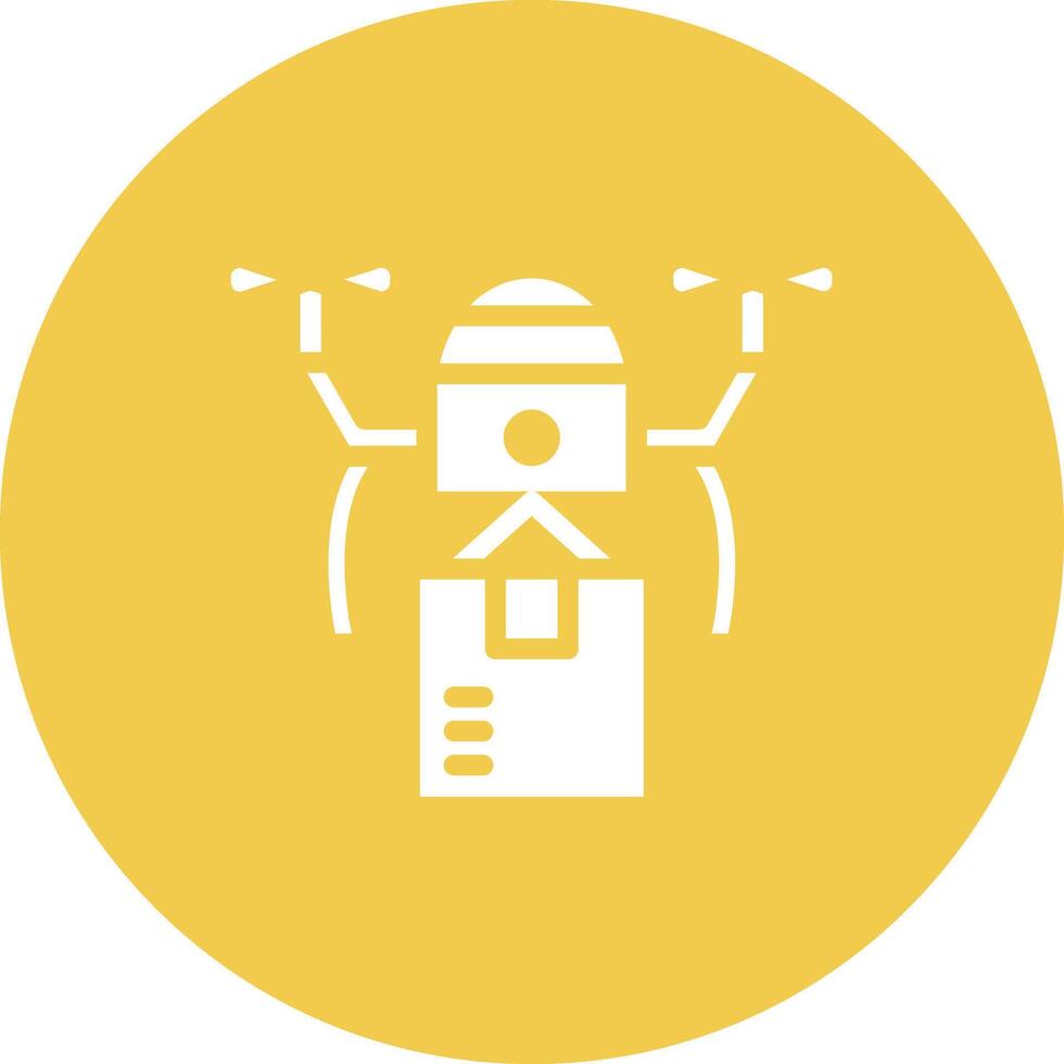 Drone Delivery Vector Icon