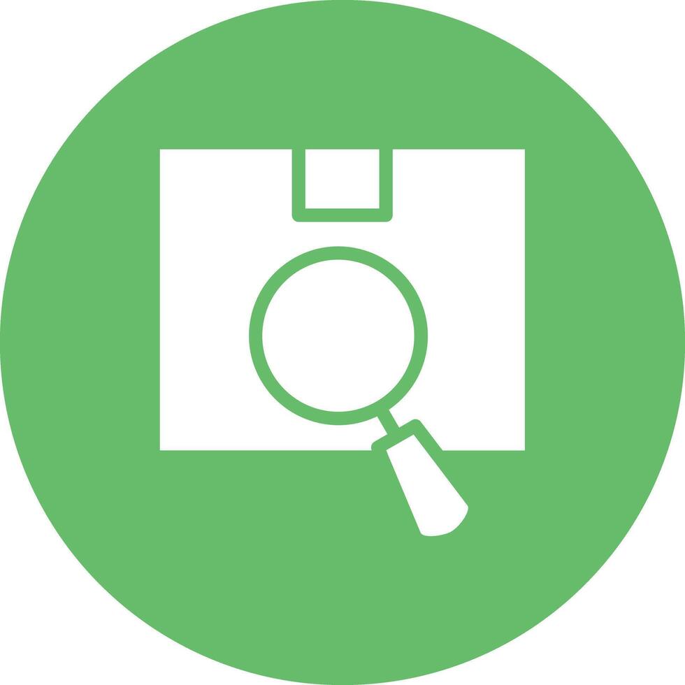 Package Search Vector Icon