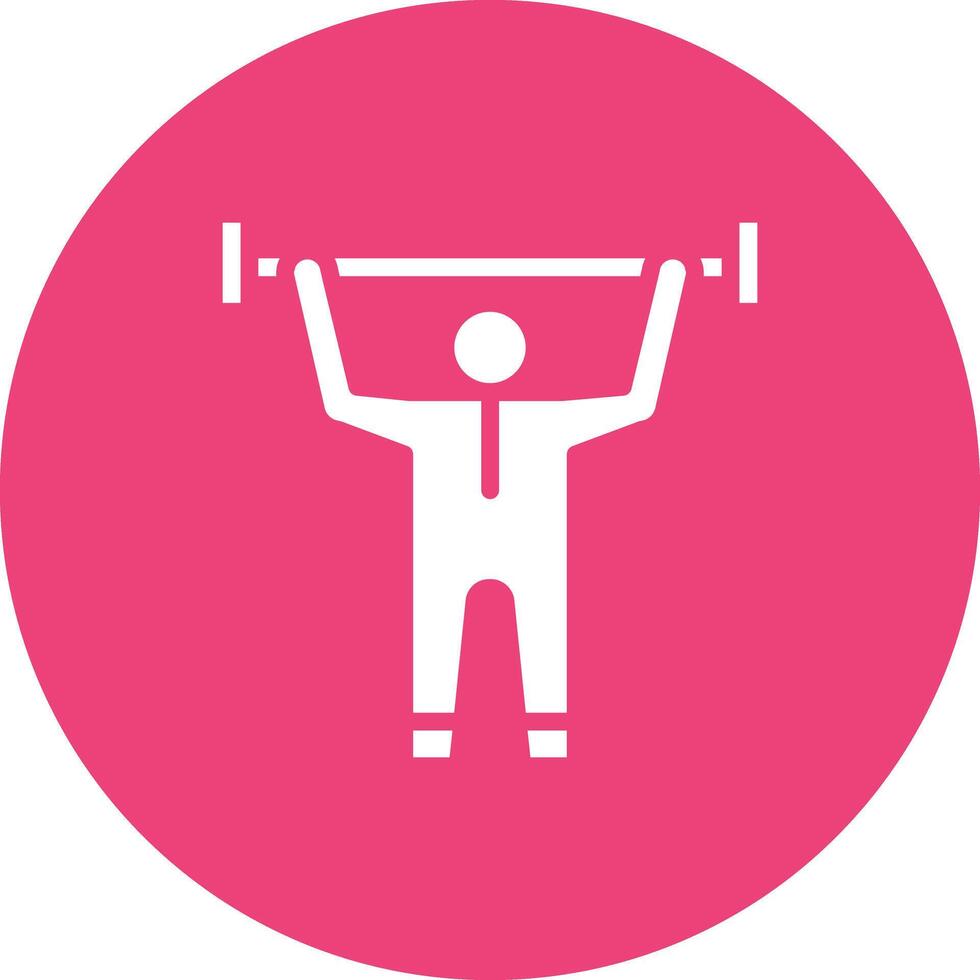 Weight Lifting Vector Icon