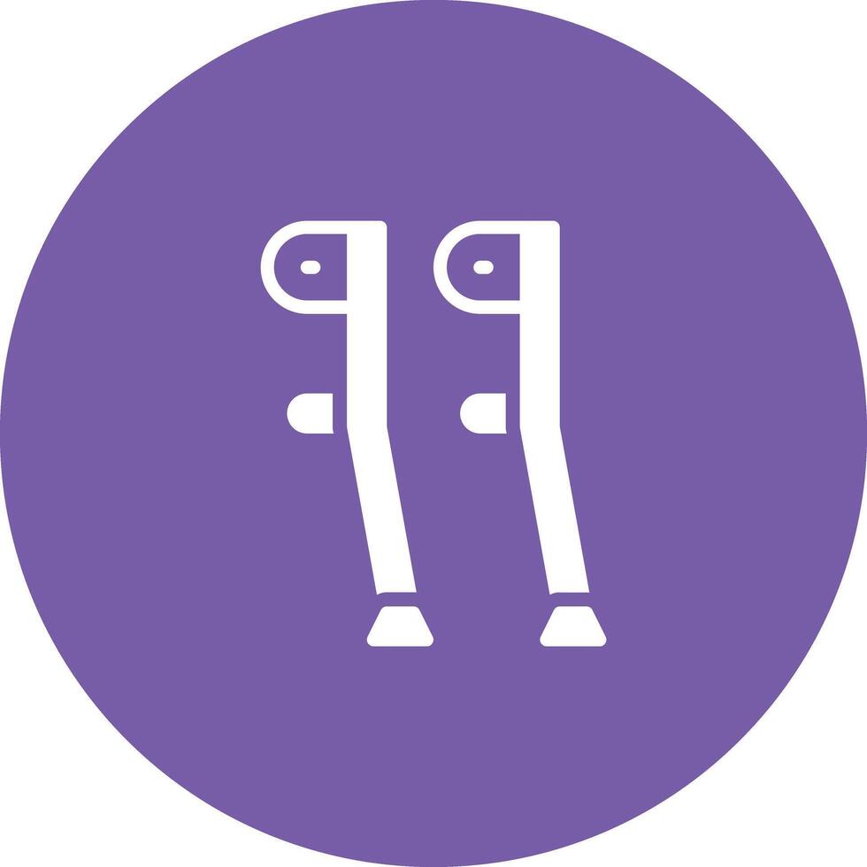 Crutch Vector Icon