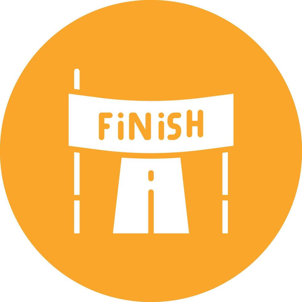 Finish Line Vector Icon