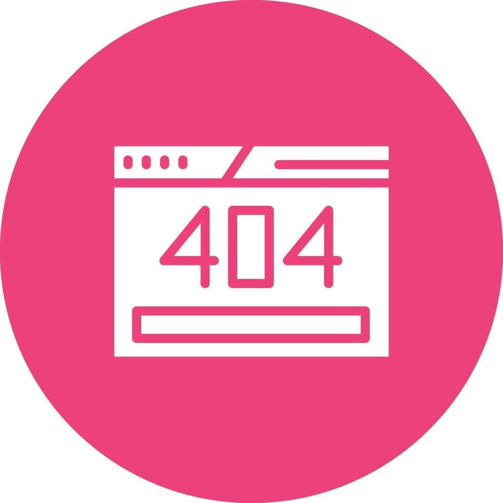 404 Error Vector Icon