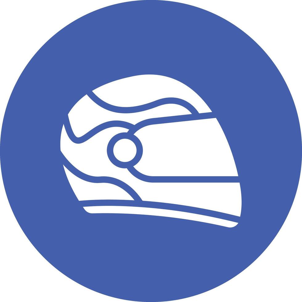 Racing Helmet Vector Icon