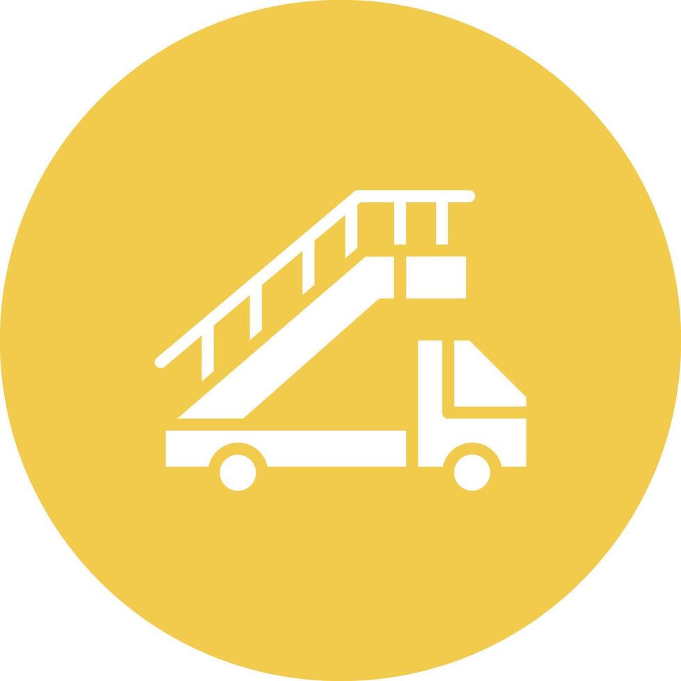 Aircraft Stairs Vector Icon
