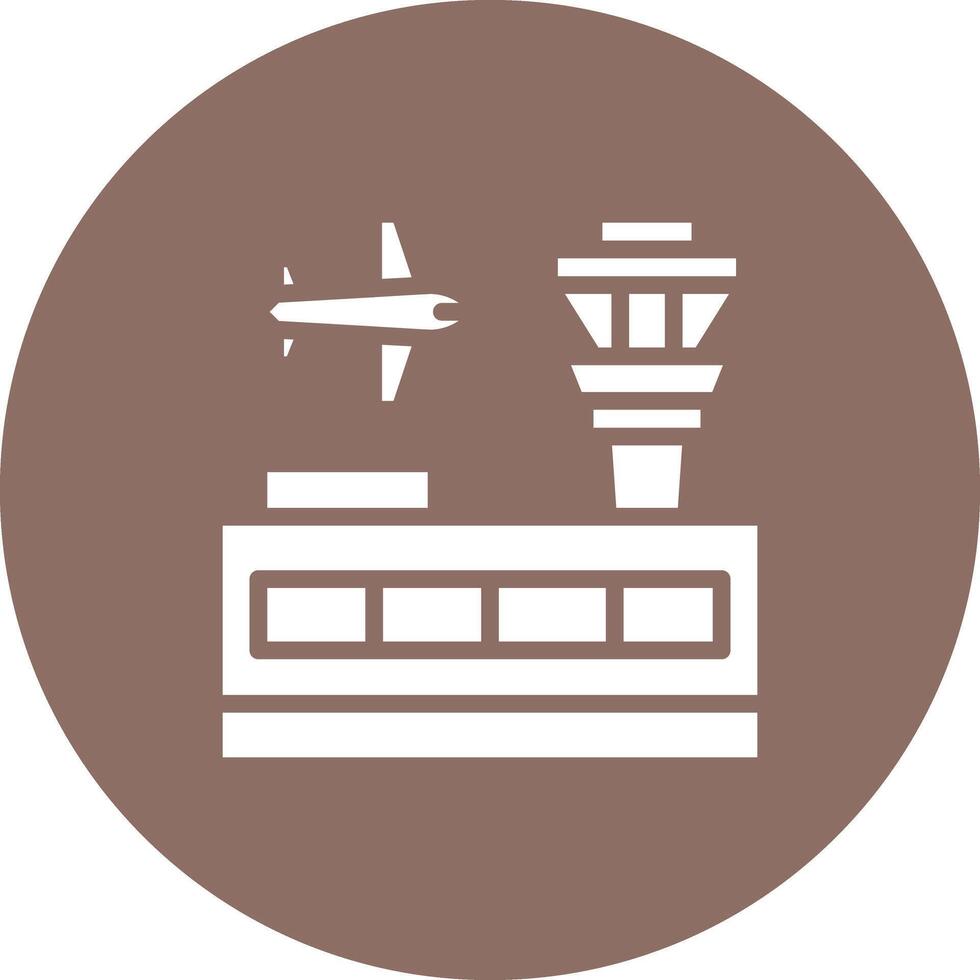 icono de vector de edificio de aeropuerto