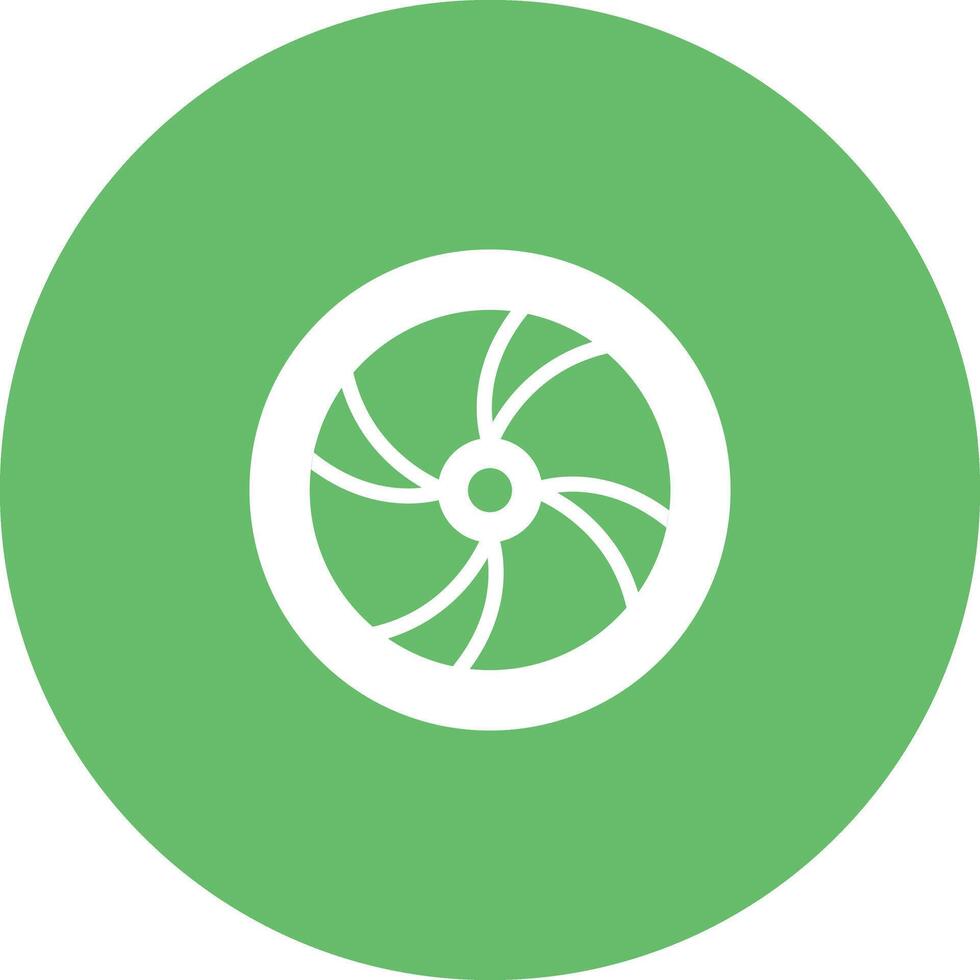 Wooden Wheel Vector Icon