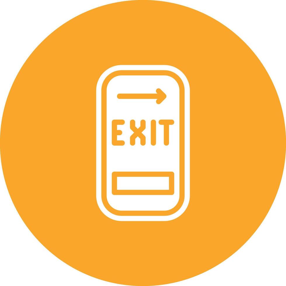Exit Door Vector Icon
