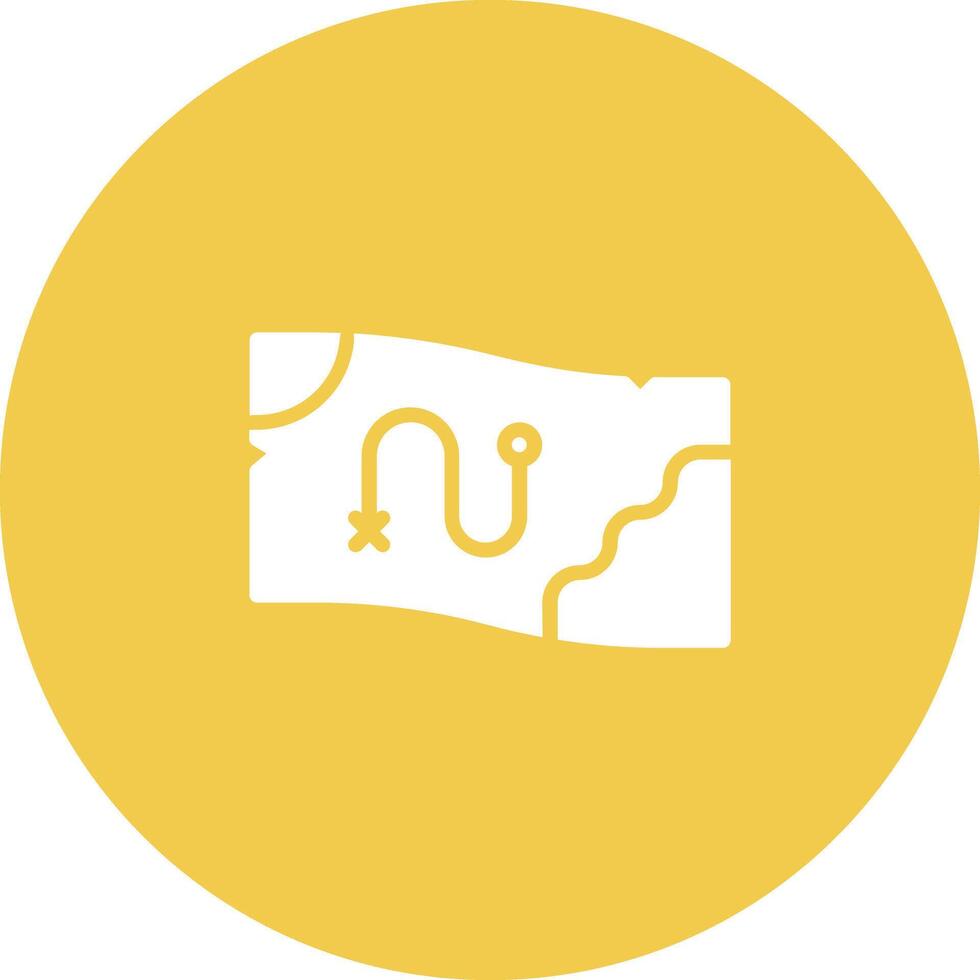 Treasure Map Vector Icon