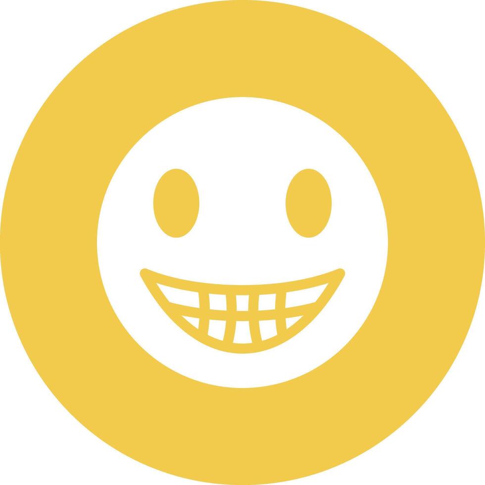 Beaming Face with Smiling Eyes Vector Icon