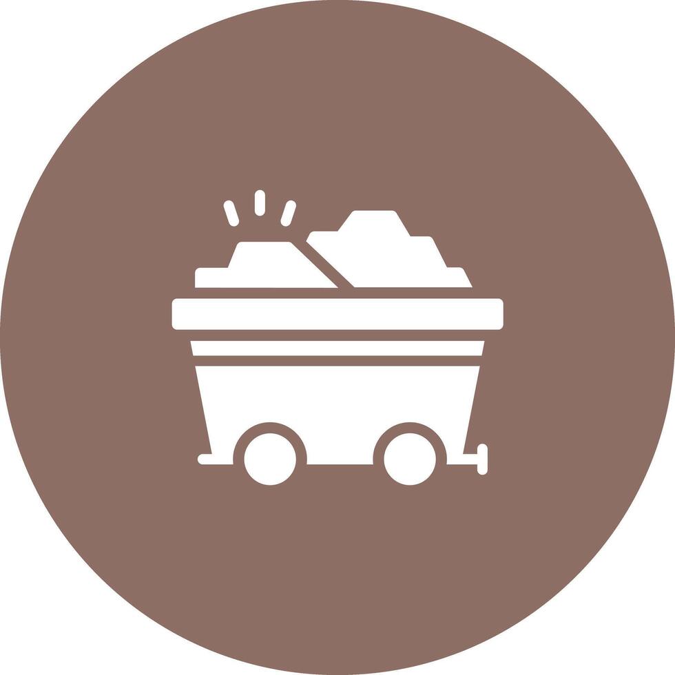 Gold Cart Vector Icon