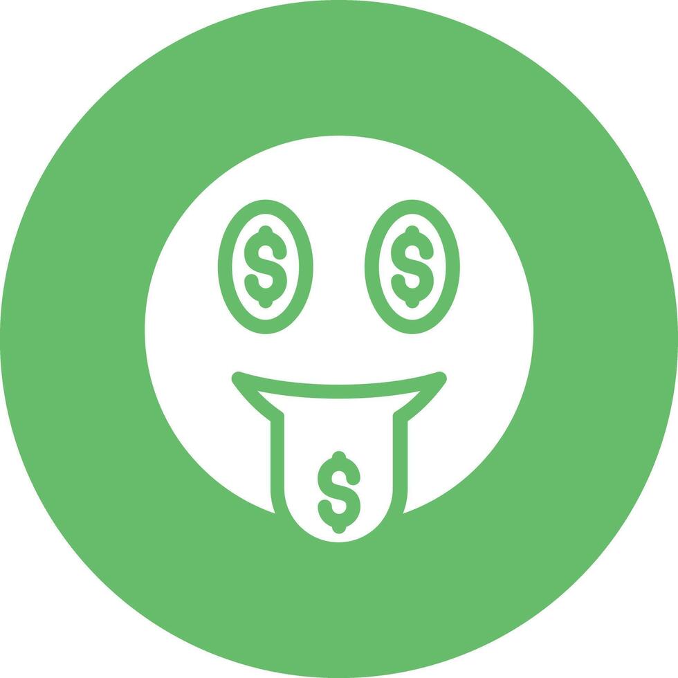 Money Mouth Face Vector Icon