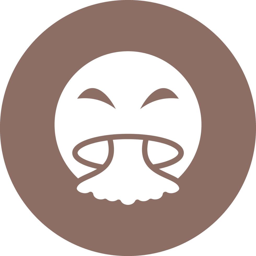 Face Vomiting Vector Icon