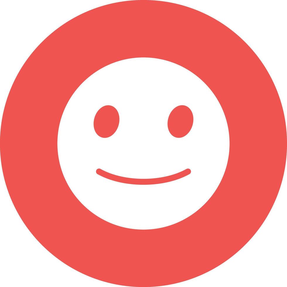 Slightly Smiling Face Vector Icon
